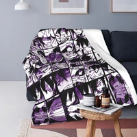 tamaki amajiki collage fleece throw blanket boku no my hero academia academy plaid anime blankets for home bedroom thin quilt