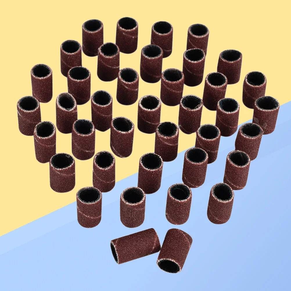 

100pcs Nail Sanding Bands Grit File for Professional Nail Manicure Drill Nail Drill Bit Sand Band Grit File Sand Piece Set