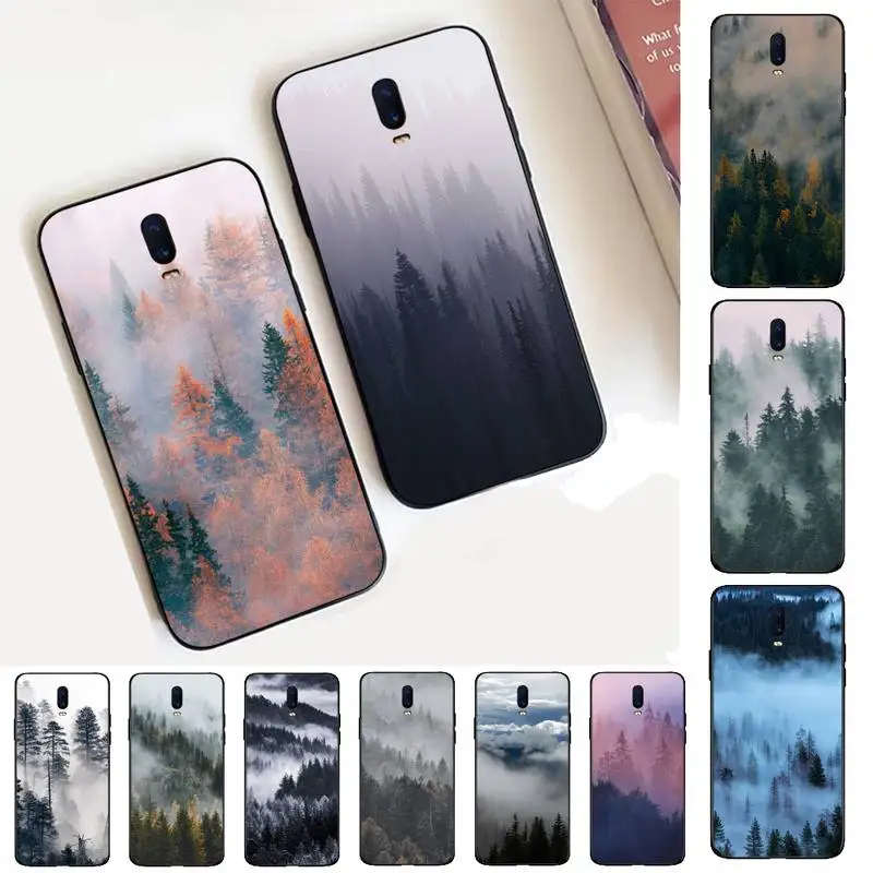 

FHNBLJ Mountain Forest Cloud Phone Case for Vivo Y91C Y11 17 19 17 67 81 Oppo A9 2020 Realme c3