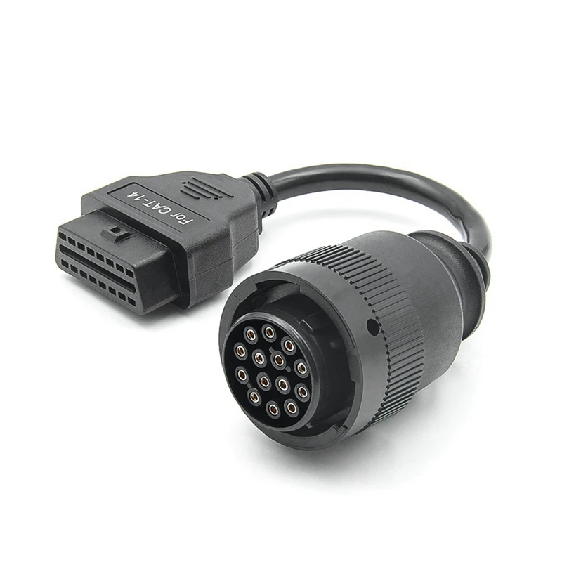 

OBD2 Cable Truck Adapter Cable Cable Replace For Cat ET3 Cable Diagnostic Cable 14Pin To OBD2 16Pin