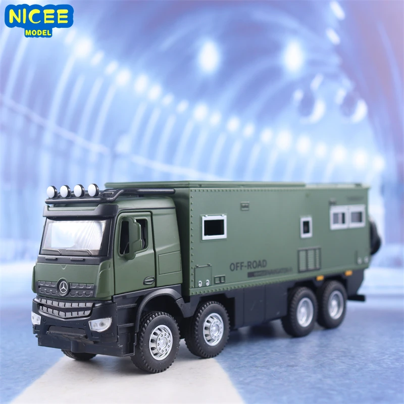 

Модель внедорожного автофургона Mercedes Benz 1:32, модель литая из металлического сплава, модель автомобиля со звуком, фотосессия, коллекционная детская игрушка, подарки F580