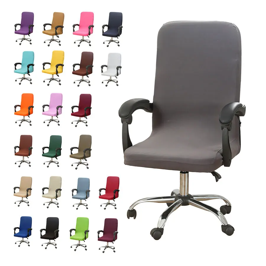 

Geometry Printed Stretch Rotatable Office Computer Chair Cover Game Chair Slipcover Elastic Dust-proof Armchair Protector M/L