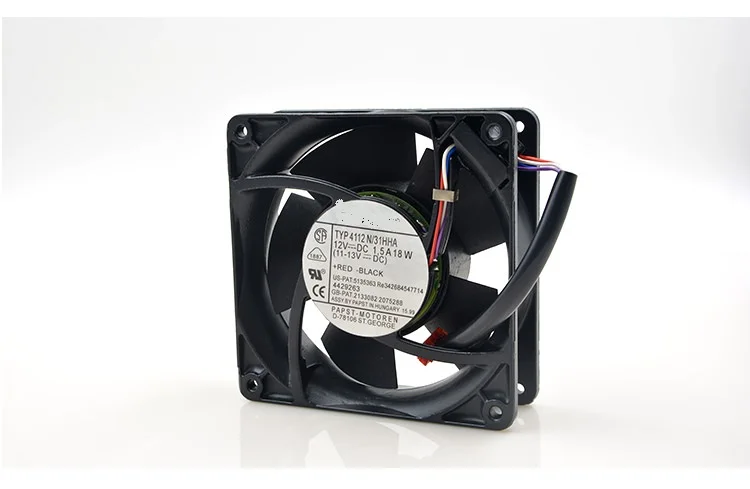 

Новый оригинальный вентилятор с принудительным воздушным охлаждением TYP4112N/31HHA 12 в 18 Вт 12038 12 см