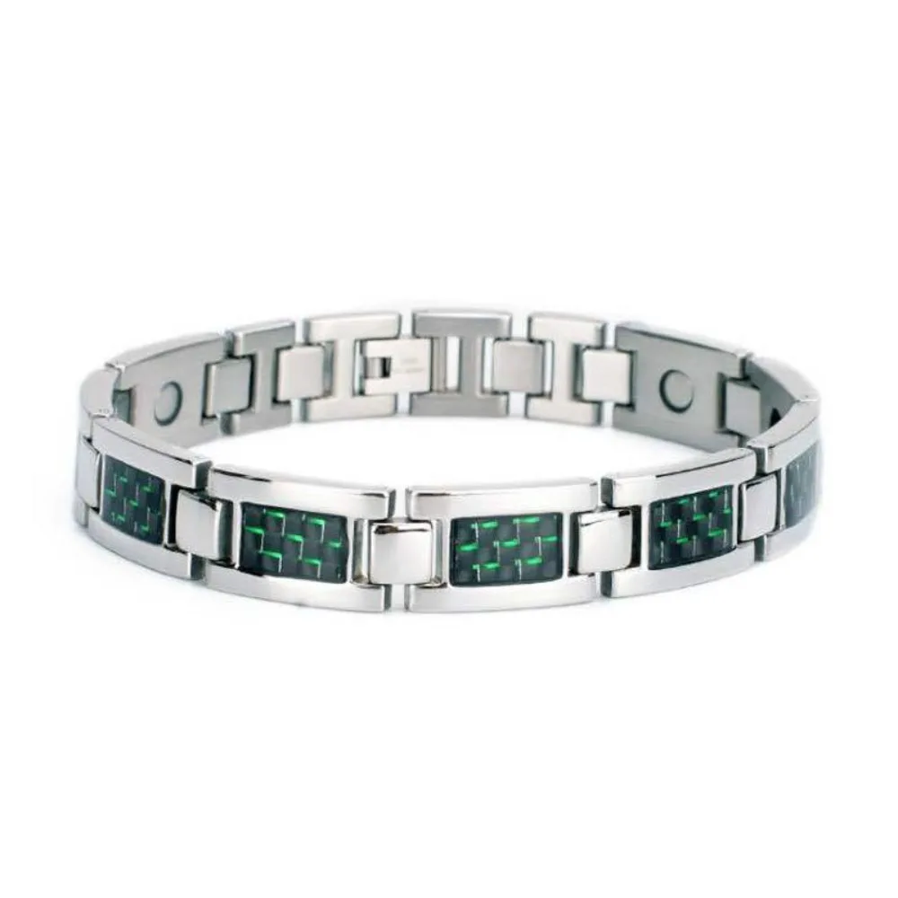 Титановые магнитные Браслеты из углеродного волокна для мужчин нержавеющей