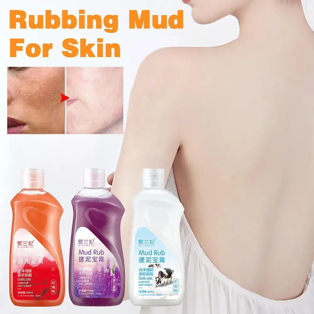 

350ml Facial Scrub Exfoliating Cream Body Whitening Skin Rub Mud Remove Deep Peeling Care Female Moisturizer Cleaning Gel M O9A6