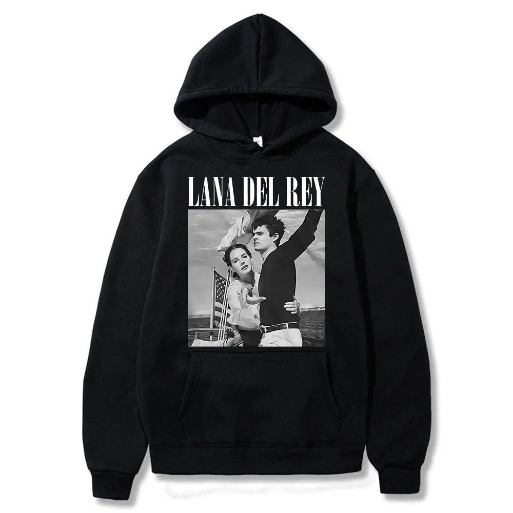 

90s Singer Lana Del Rey Ldr Sailing Graphics Hoodies Harajuku Men women Vintage Long Sleeve Sweatshirt Streetwear Clothes