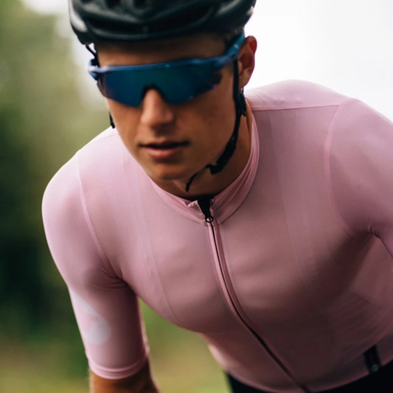 

BLACK SHEEP COLLECTION Cycling jersey Men short sleeve Summer riding bike clothing tops Maillot de ciclismo de verano Pure color