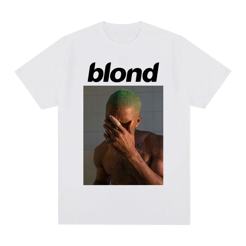 Светлый цвет Фрэнка хип-хоп рэпер круглый воротник чистый хлопок мужская