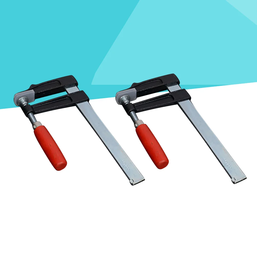 

2pcs 50x200mm Heavy Duty General Purpose Shape Clamp for Woodworking High Strength Hand Tool(Red Handle)