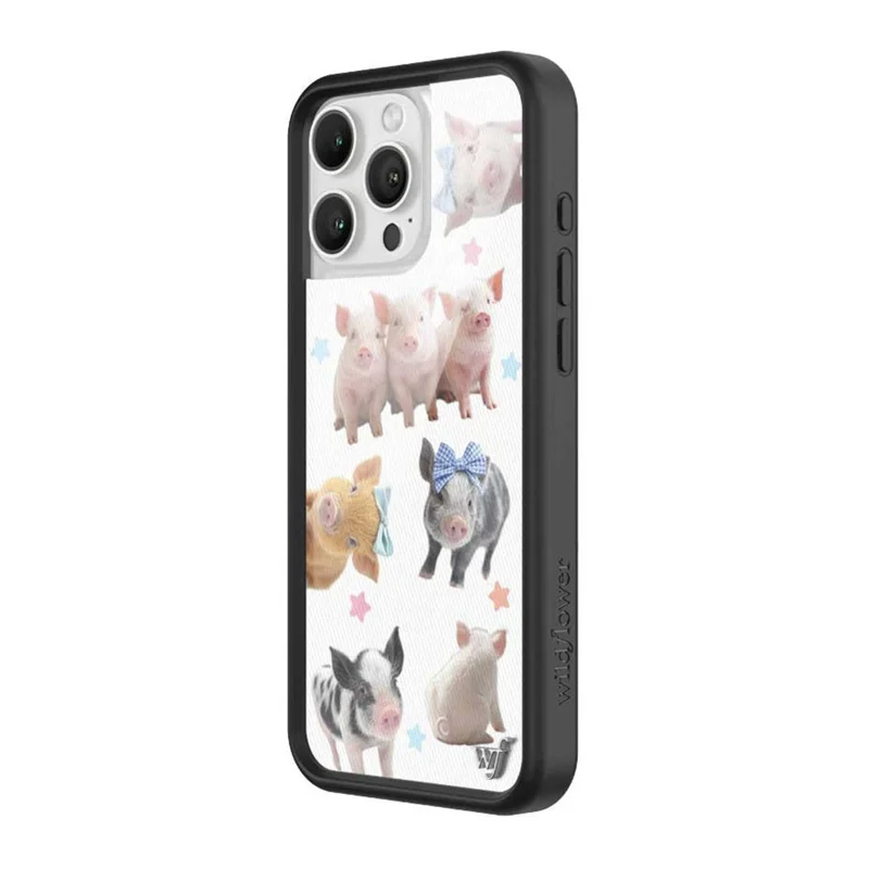 Чехол для телефона Wildflower 3D Little Piggy Dots Star для iPhone 17, 16, 15, 14, 13, 12, Pro Max Plus WF, милый чехол с рисунком аниме Piggies (art.: 3920cf02a09bd) - 3920cf02a09bd