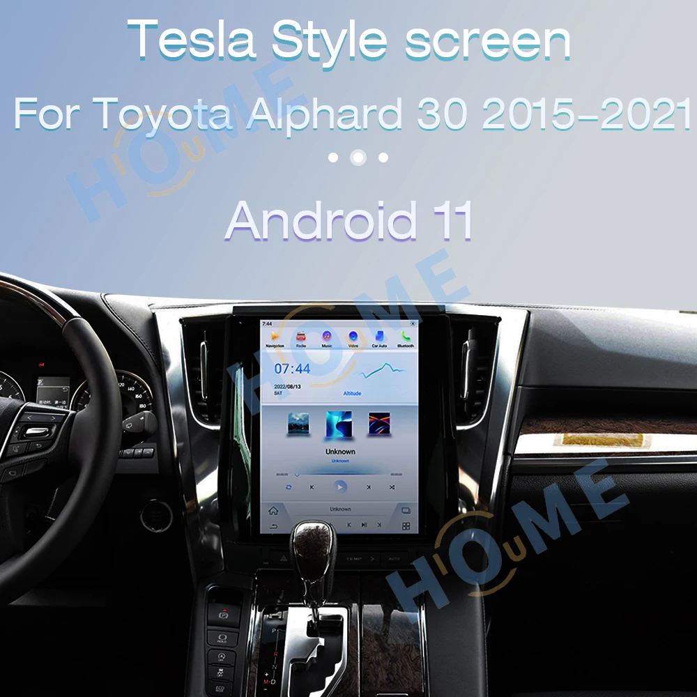 12 1-дюймовый автомобильный радиоприемник видеоплеер стерео Tesla Style сенсорный