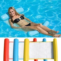 pool accessories summer beach air pump water hammock swimming floating chair pvc inflatable floating row