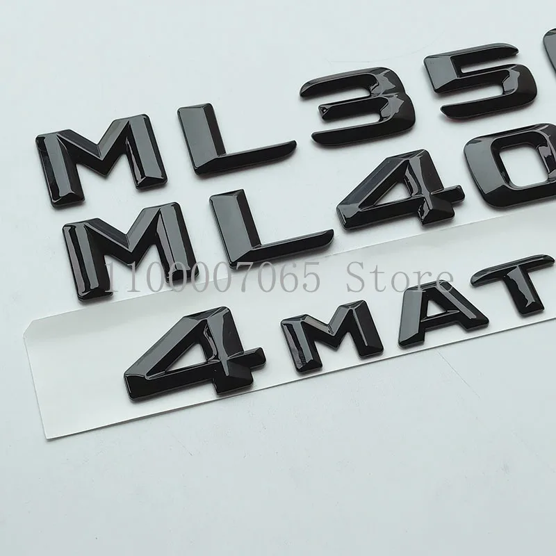 2015 глянцевые черные буквы ML270 ML350 ML400 CDI 4matic Эмблема для Mercedes Benz класса M