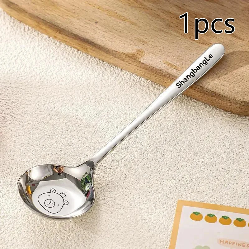 

Ложка из нержавеющей стали HNKMP с медвежьим узором