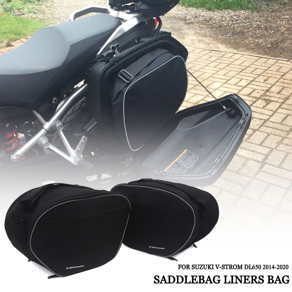 

Для SUZUKI V-STROM DL1000 DL 1000 V дополнительный DL650 2014-2020 мотоциклетные сумки для багажа внутренние сумки черные Внутренние Сумки для багажника