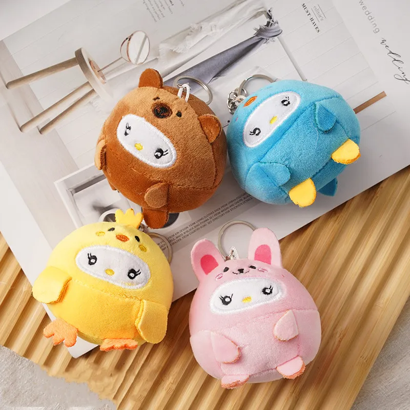 

Kawaii Sanrio Плюшевые игрушки Аниме Китти плюши брелок Подвеска мультфильм КТ Кот Мягкое Животное мягкая игрушка для детей девочки подарок для р...