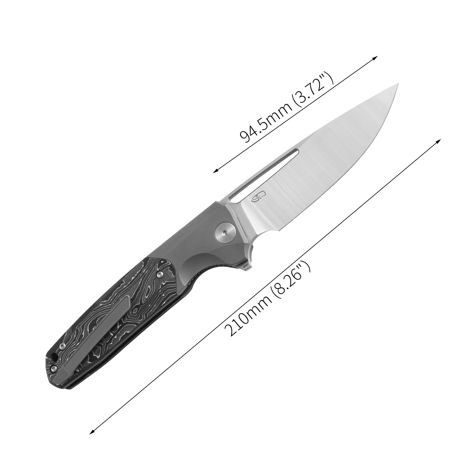 Складной тактический нож CMBMADEKNIVES Darma Titanium M390