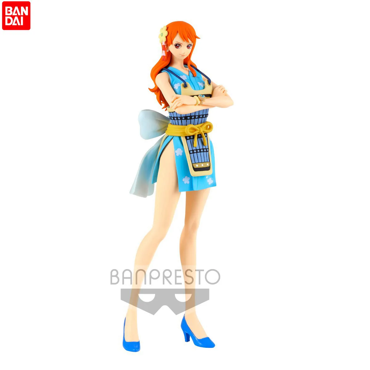 

Bandai ONE PIECE GLITTER & GLAMOURS Nami Wanokuni StyleⅡ(ver.B) Аниме фигурки модели Фигурки игрушки подарки