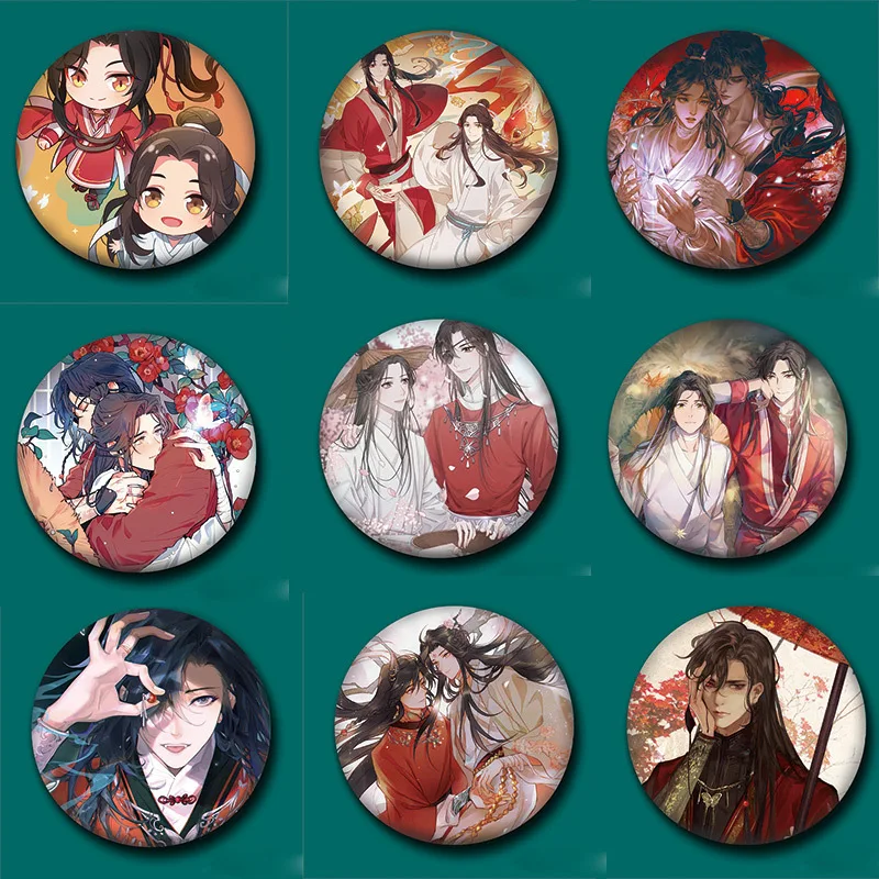 Tian Guan Ci Fu Hua Cheng Xie Lian Acrylic Brooch Keychain Heaven Official’s Blessing Cosplay Badge Backpack Pendant Pin Keyring