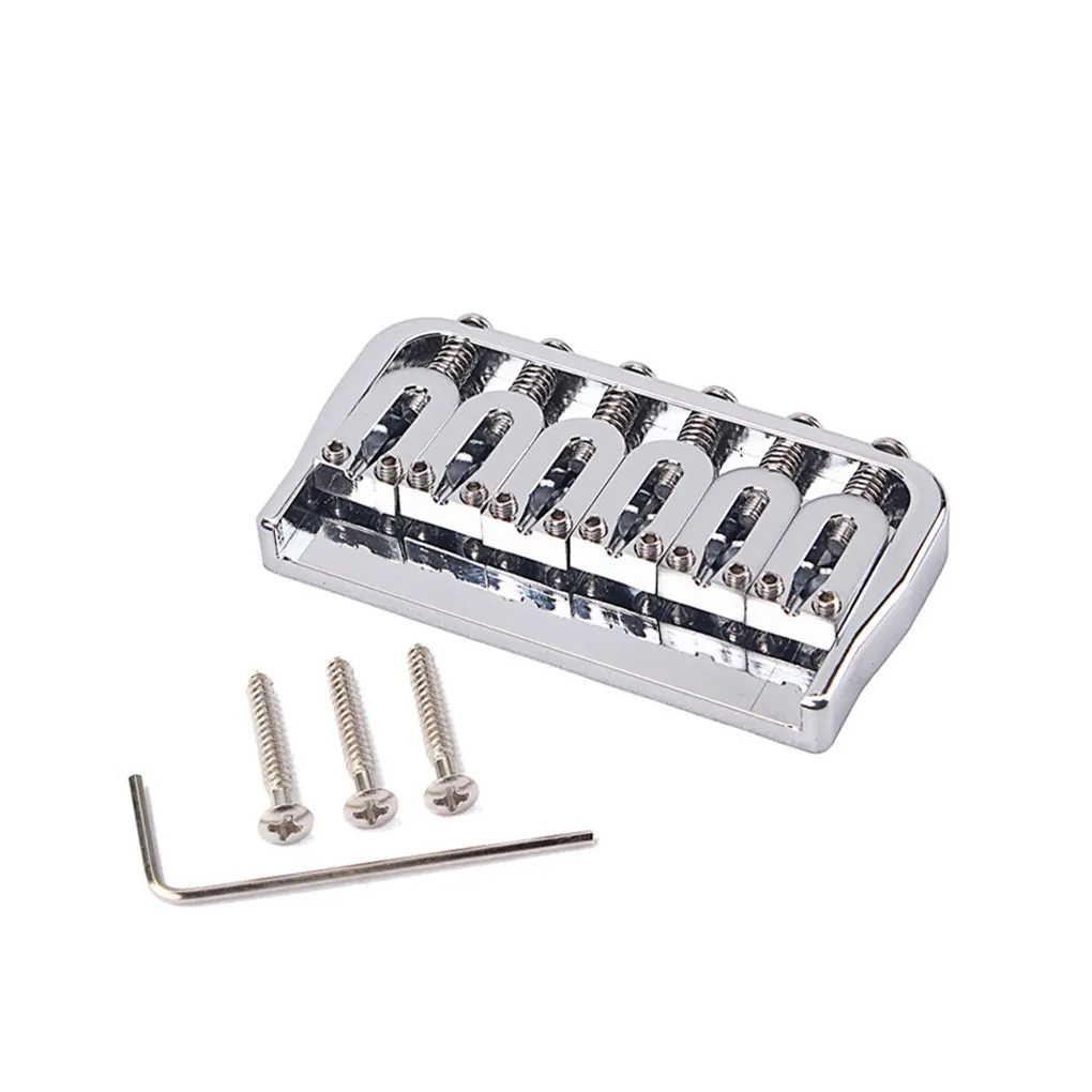 

Electric Guitar Fixed Bridge Tailpiece Kit Hardtail Saddle Repair