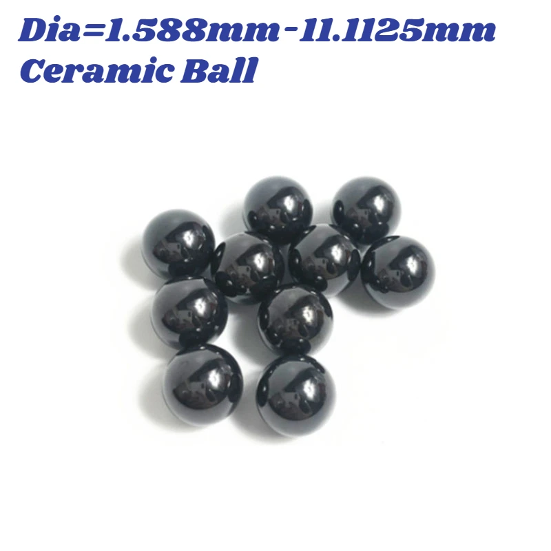 

10-1000pcs Grade G5 SI3N4 Silicon Nitride Ceramic Wear-resisting High Temperature Resistant Beads Diameter=1.588mm-11.1125mm