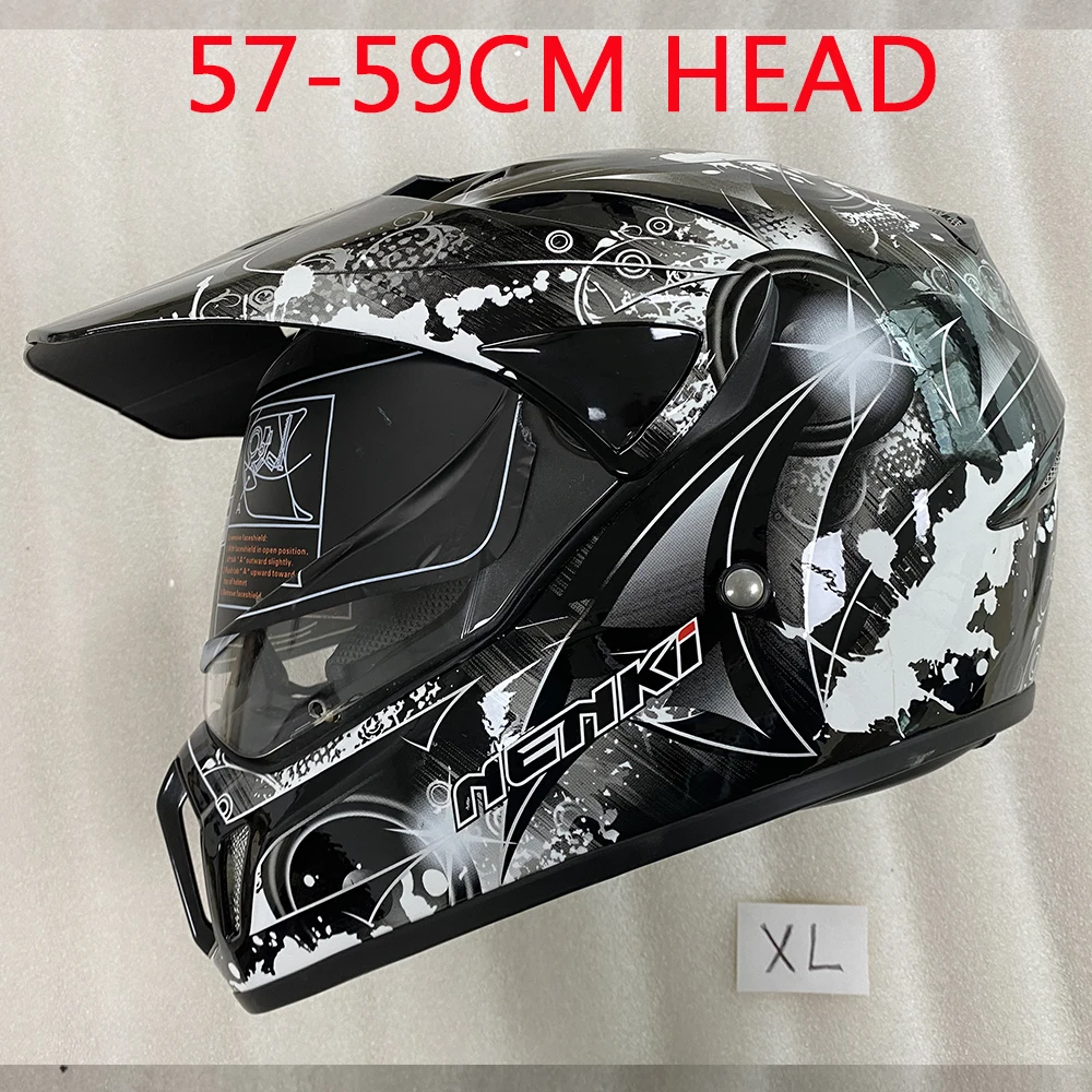 Мотоциклетный шлем NENKI бездорожье для гонок верховой езды защитный полная