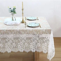wit retro tafelkleed kant decoratie tafelkleed textiel bruiloft hotel tafel dekken doek venster home decoratie 150cm 300cm