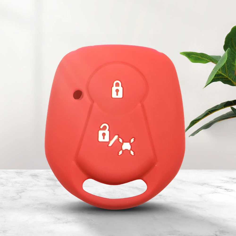 Силиконовый чехол для автомобильного ключа KEYYOU с 2 кнопками Ssangyong Actyon Kyron Rexton