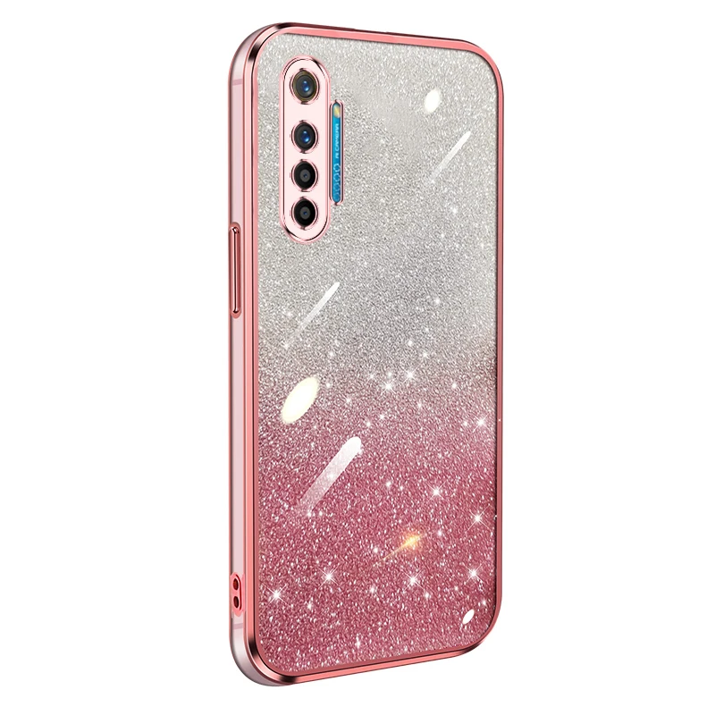 Задняя крышка телефона для Oppo K5 Роскошный Блестящий Мягкий силиконовый чехол Realme