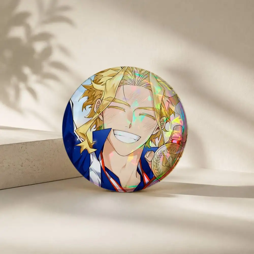 Фото Броши A-All M-Might T-Toshinori Y-Yagi-AMTY, мультяшные значки, аксессуары для рюкзаков и головных уборов, подарок для друга №4
