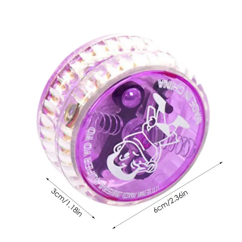 1Pcs Classic Mini LED Flashing Yoyo Ball Toys Creative Fashion Children Entertainment Brain Game Sports Toy For Kids Gift images - 6