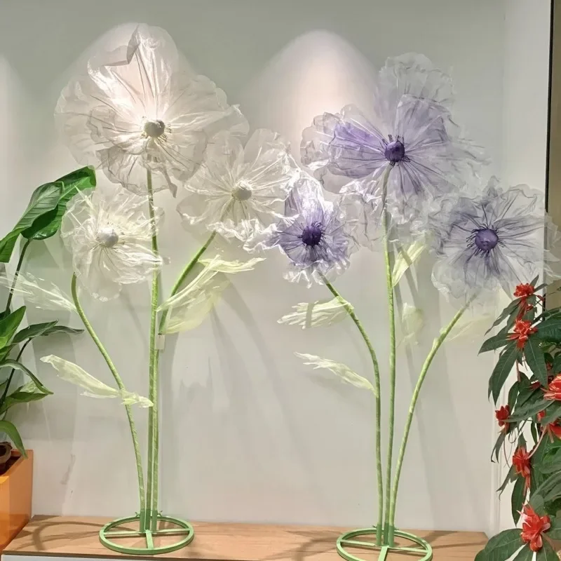 Свадебный декор реквизит 190 см искусственные цветы мака дорога свинцовый цветок