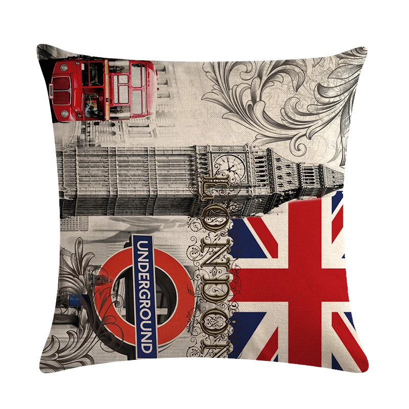 Роскошный чехол для подушки живописный парижские наволочки подушек чехлы