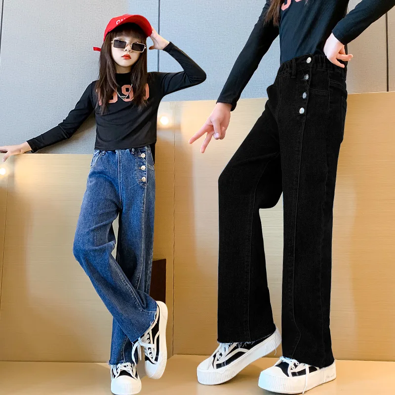 

Джинсы для девочек-подростков, на возраст 6-12 лет