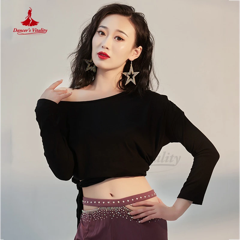 Топ для танца живота 2022 осень и зима новинка тренировочная рубашка с длинным