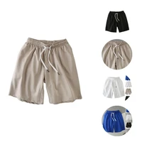 summer shorts solid color men shorts wear resistant beach shorts