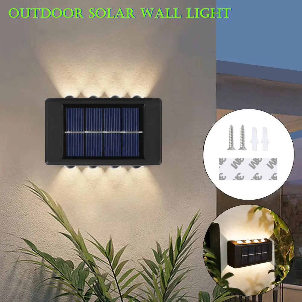 

Outdoor Solar Light LED Wall Lamp IP65 Waterproof Garden Lamps For Balcony Courtyard Street Wall Light Decor Outdoor Solar Lamp