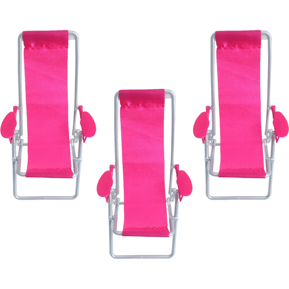 

Mini Chair Model Miniature Beach Micro Landscape Foldable Lounge House