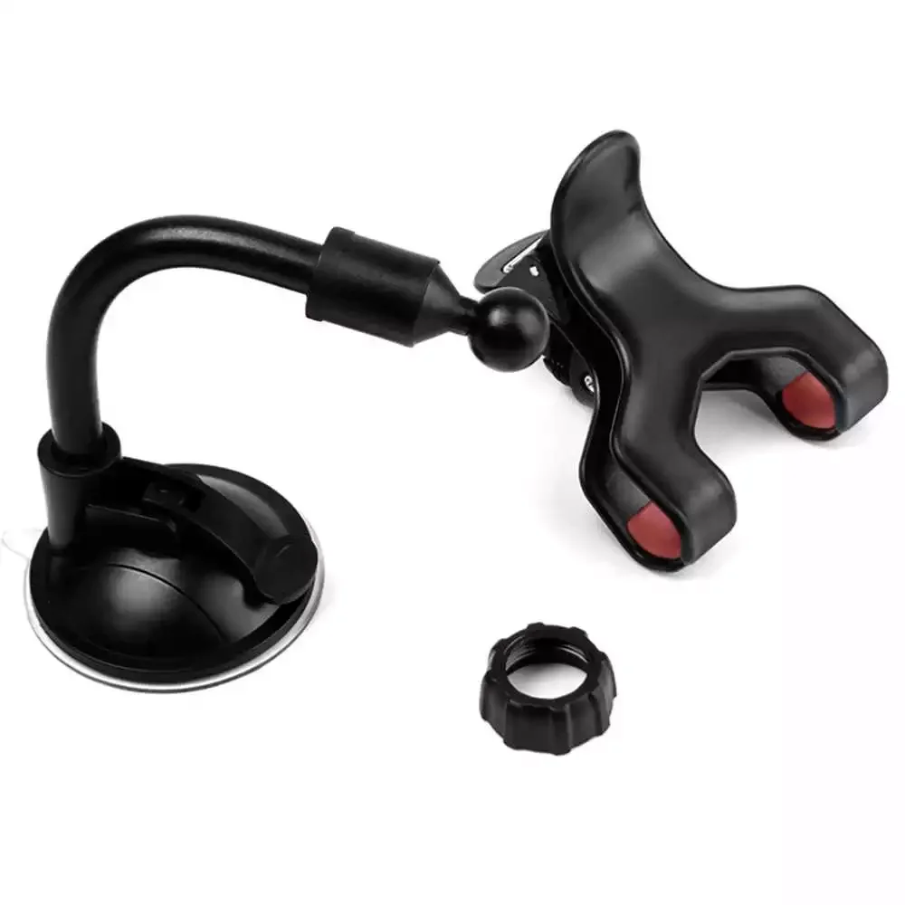 

Factory Direct Selling Support Suction Cup Car Holder with Arm Universal Smartphone Black Windscreen 360º GPS Holder 2022