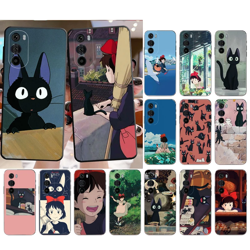 

Jiji kiki's service Cat Phone Case for Moto E22i E22 E32 E40 E20 Edge X30 20 Lite 20Pro 30 Neo Ultra Fusion E7Power E7 E6 Plus