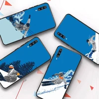 skiing snow snowboard skis phone case for samsung a51 a30s a52 a71 a12 for huawei honor 10i for oppo vivo y11 cover