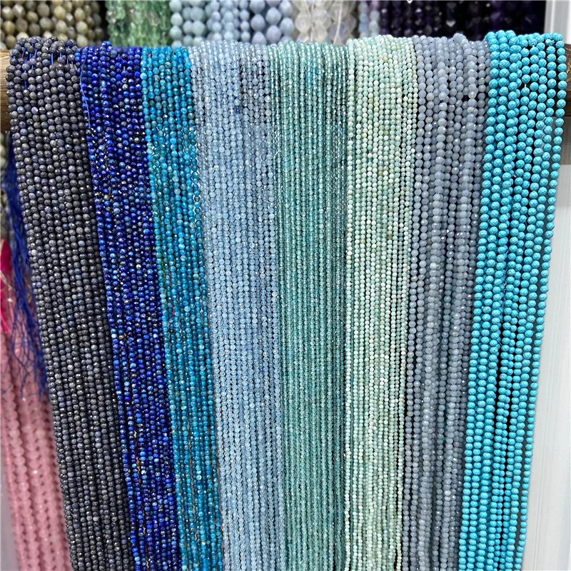 Бусины кошачий глаз из натурального циркона 2 мм граненые бусины для рукоделия