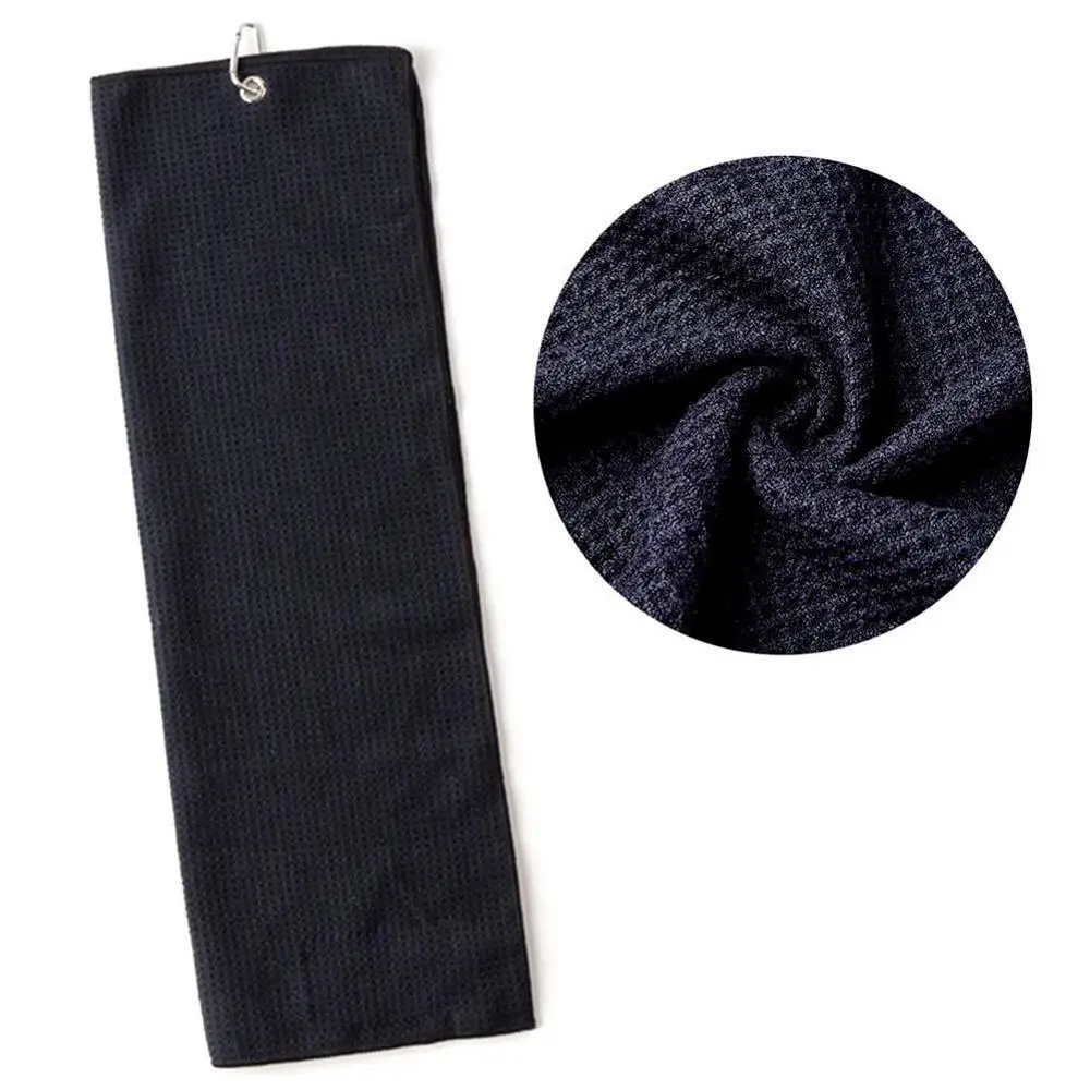 

Golf Towel Waffle Pattern Cotton With Carabiner Cleaning Towels Microfiber Hook Cleans Clubs Balls Hands Golf Towel