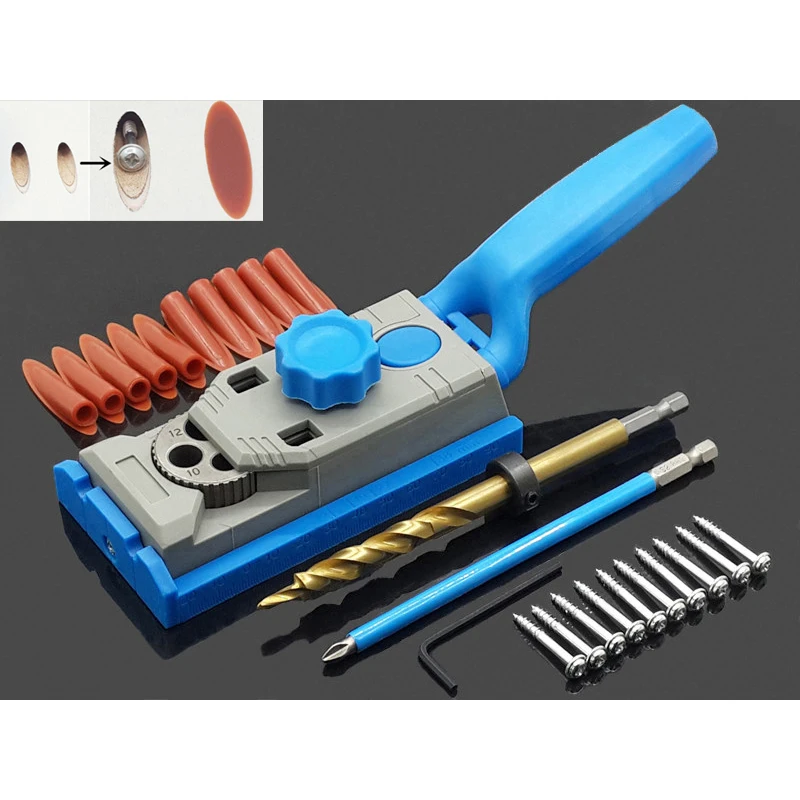 

Woodworking Pocket Hole Jig 9.5mm Drill Guide Sleeve For Kreg Manual Pilot Wood Drilling Dowelling Hole Saw Master System Set