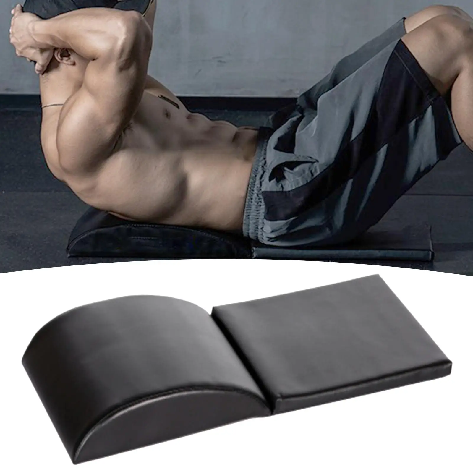 

Ab Exercise Mat Abdominal Trainer Pad Stretches Muscles Tailbone Protector Back Support Sit up Cushion for Workout Training Gym
