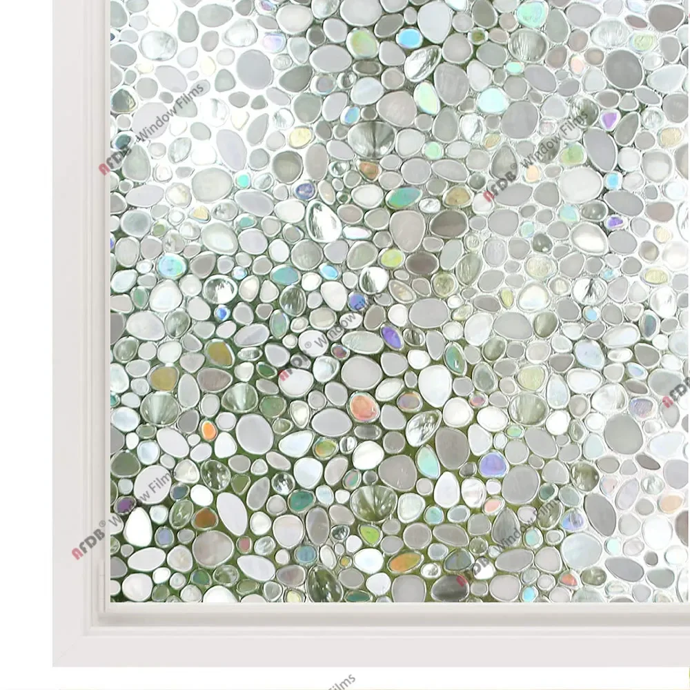 

Статическая декоративная пленка для окон цветочная 90 см