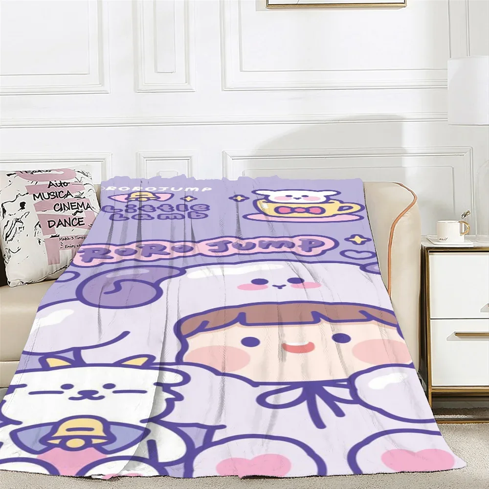 Kawaii RORO Плюшевый Плед Для Постельного Белья И Декора Дивана Роскошная Плюшевая
