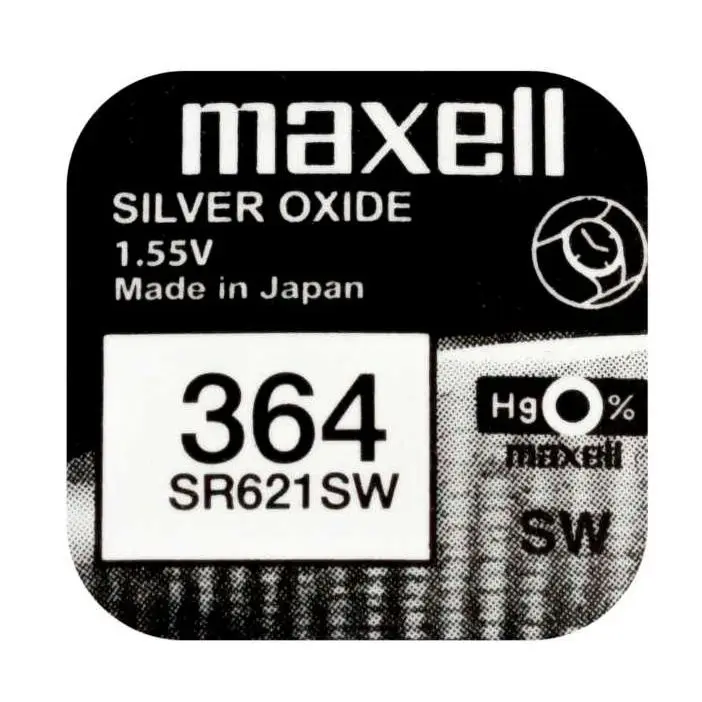 Фото 10 шт. кнопочных батареек Maxell с оксидом серебра, высокопроизводительные неперезаряжаемые батарейки для часов, игрушек, электроники SR626SW SR621SW №4