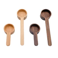 1pcs wood measuring scoop coffee ground spoon for ground beans or tea soup cooking mixing stirrer kitchen tools utensils