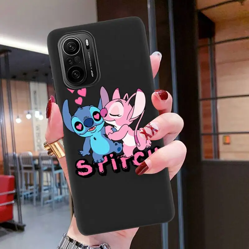 Cute Disney Lovely Cartoon Stitch Phone Case For Redmi 9A K20 K30 K40 Note 11E 11S 11 10 9 Pro Silicone Soft Cover